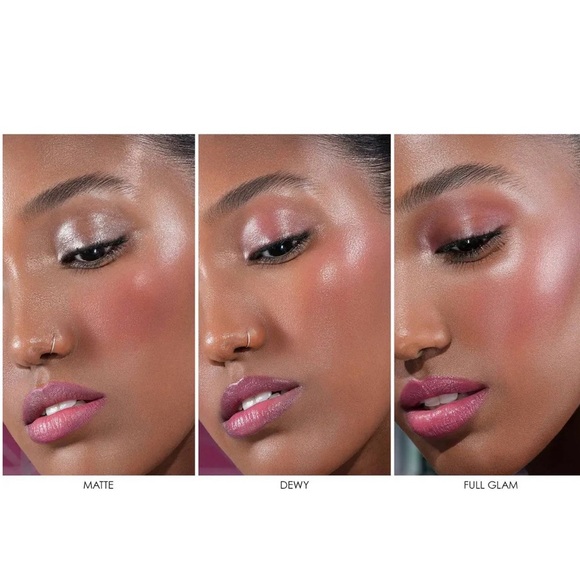 NATASHA DENONA ~ BERRY POP CHEEK TRIO BLUSH & HIGHLIGHTER PALETTE Cream & Powder - Picture 11 of 14